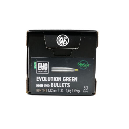 Pociski RWS EVO Green 30/7,62mm .308 9,0g/139gr (50szt.)