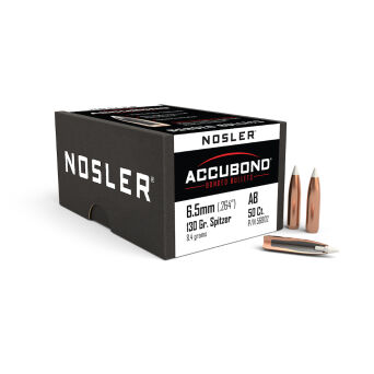 Pociski Nosler 6,5mm .264 AccuBond Spitzer 130gr (50szt) 