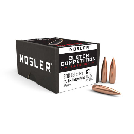 Pociski Nosler 30/7,62mm .308 Custom Competition HPBT 175gr (100szt)