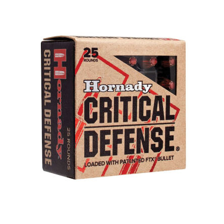 9mm LUGER HORNADY FTX Critical Defense 115gr/7,45g (25)