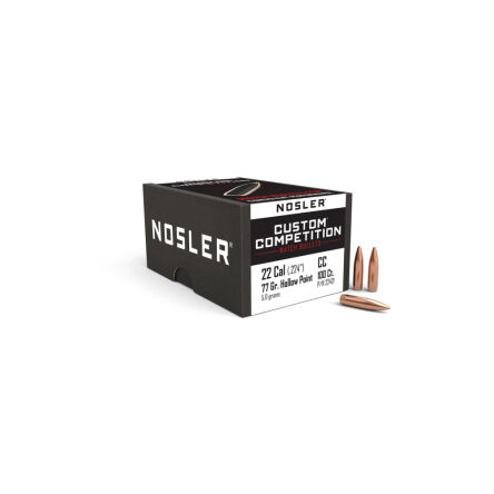 Pociski Nosler 22 .224 Custom Competition HPBT 77gr (100szt)