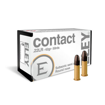 22LR (5,6mm) ELEY CONTACT SUBSONIC; 2,7g / 42gr; 317 - 332 m/s