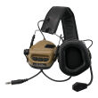 Earmor - aktywne ochronniki słuchu M32, Coyote Brown - 2