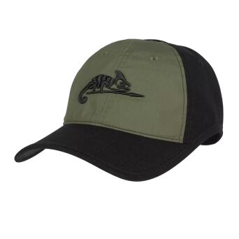 Czapka Helikon Tex Logo Cap; Black / Olive Green
