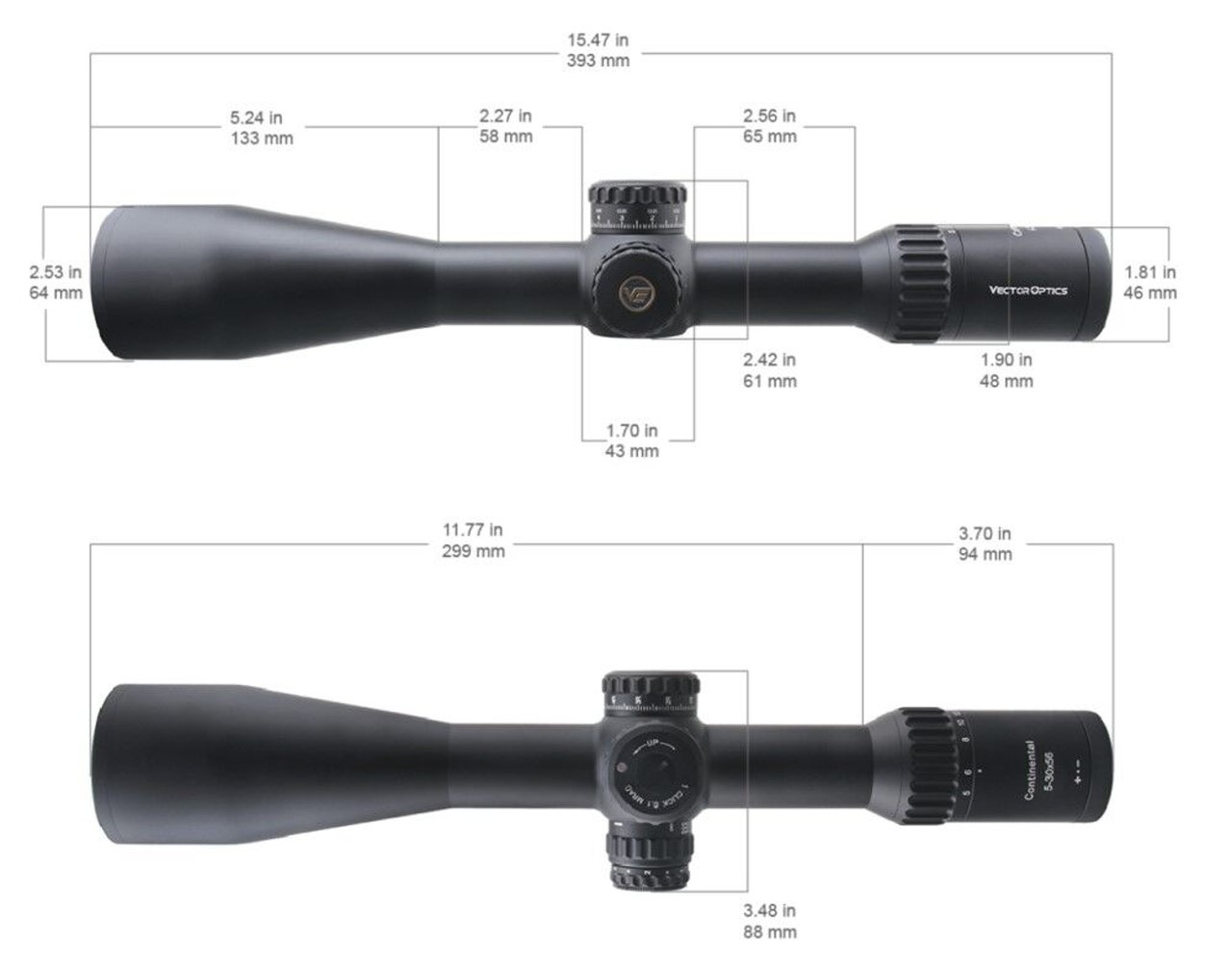 Blog o broni palnej i nie tylko - Vector Optics cz.3 Continental 34 mm - seria lunet do LR