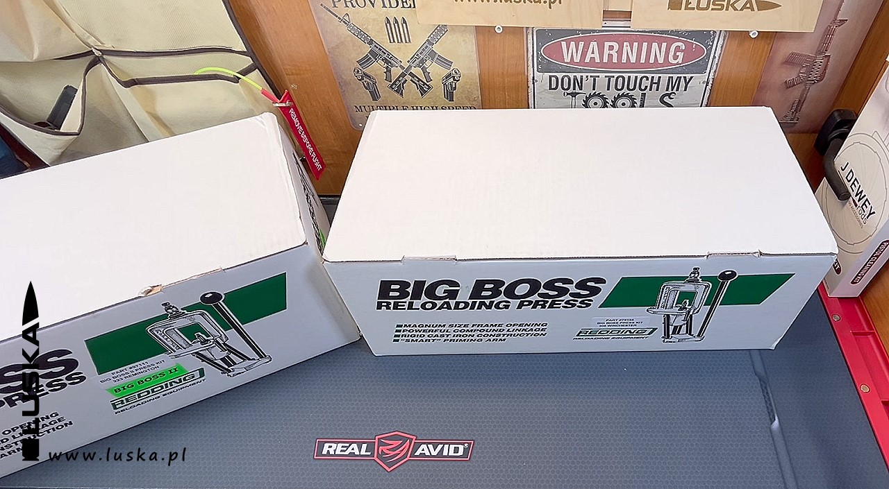 Blog o broni palnej i nie tylko - Elaboracja - Zestawy pras Redding Big Boss i Big Boss II z kompletem metryc
