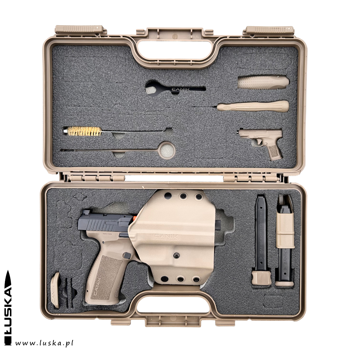 Pistolet Canik Mete SFT BLACK/FDE THREADED