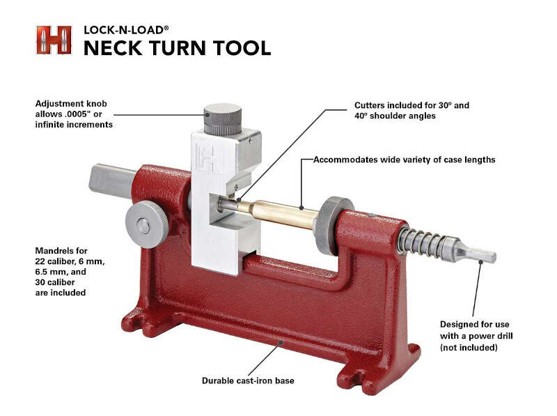 Hornady - przyrząd do toczenia grubości szyjki łuski Neck Turn Tool