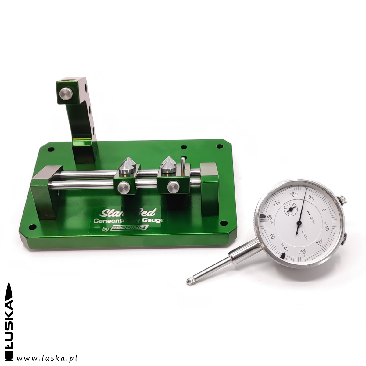 Redding - urządzenie do pomiaru koncentryczności (concentricity gauge)