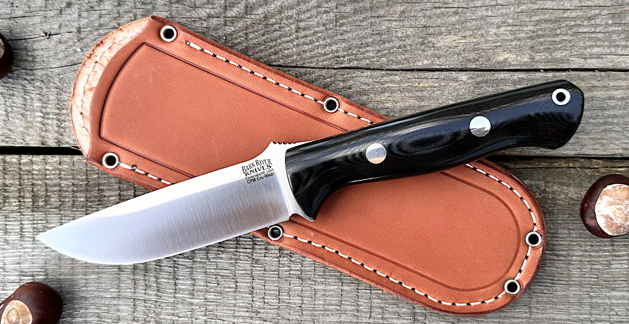 Nóż Bark River - Bravo 1, stal CPM Cru-Wear, okładziny Black Canvas Micarta