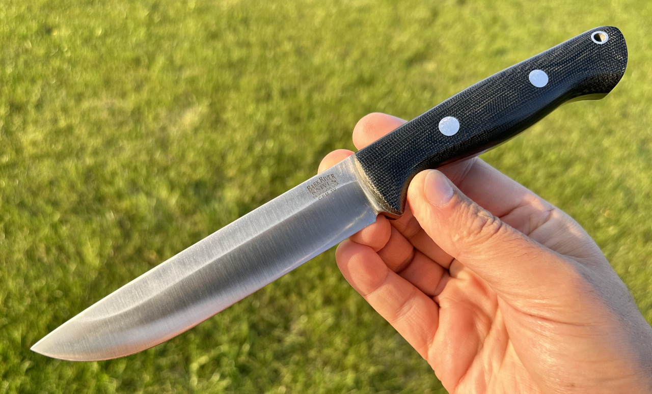 Nóż Bark River - Bravo 1.5, stal CPM 3V, okładziny Black Canvas Micarta, Rampless