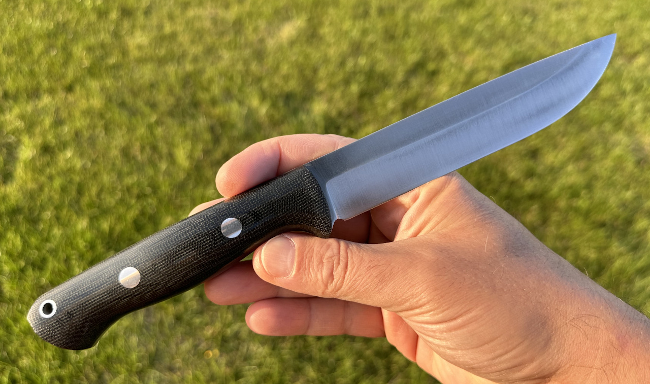 Nóż Bark River - Bravo 1.5, stal CPM 3V, okładziny Black Canvas Micarta, Rampless