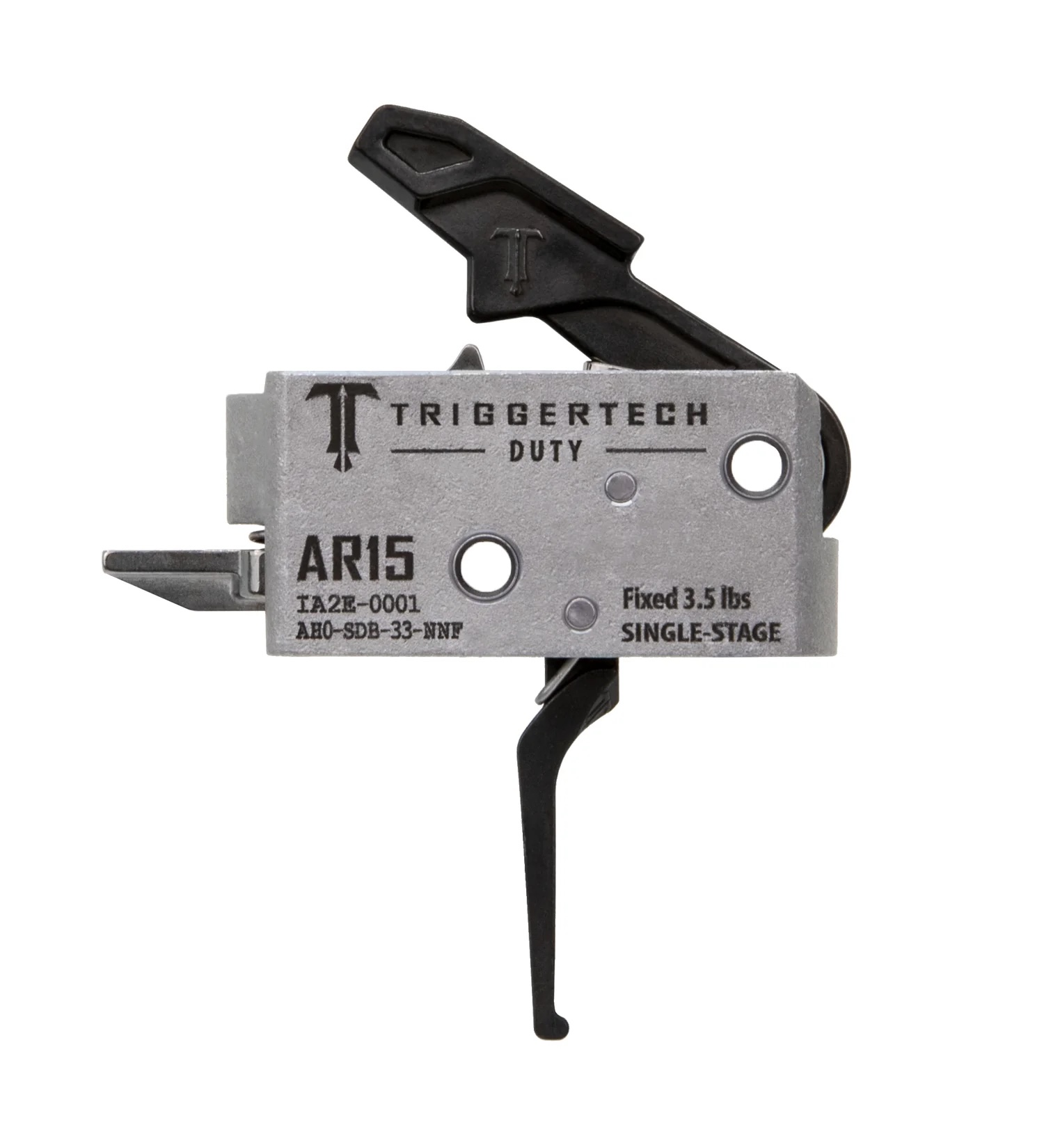 Spust Triggertech AR15 Duty Straight Single Stage 3.5 lbs PVD Black