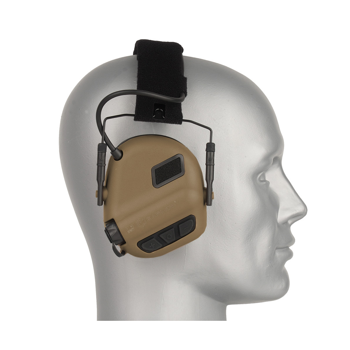 Earmor - aktywne ochronniki słuchu M31 Plus, Coyote Brown