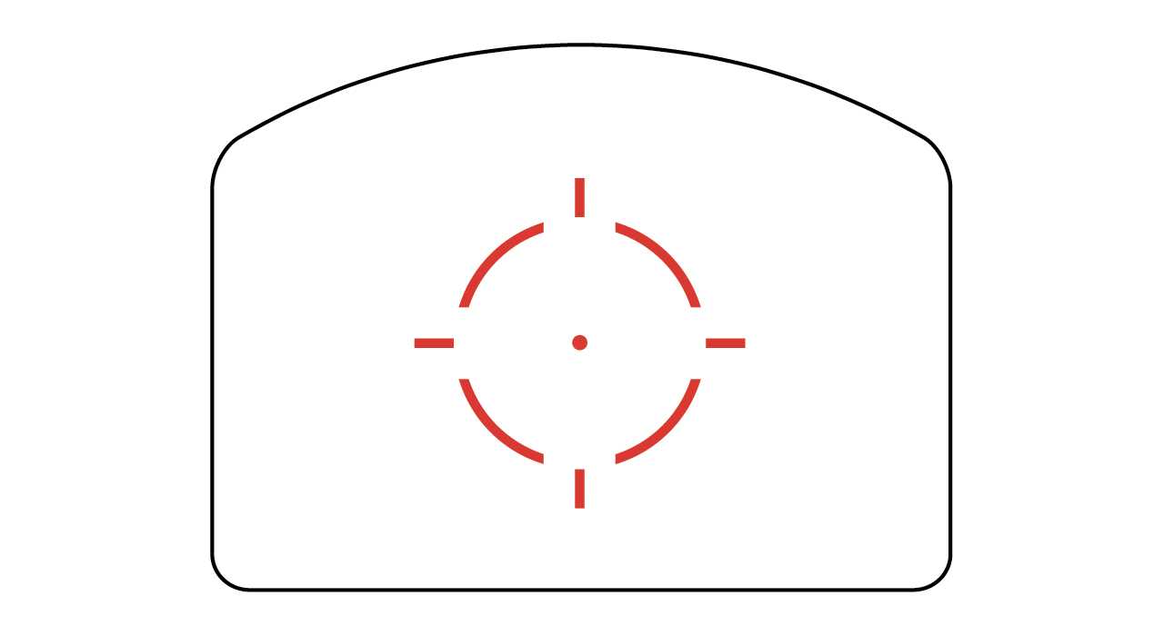 Kolimator Trijicon RMR HD Reflex Sight 1,0 MOA - siatka celownicza