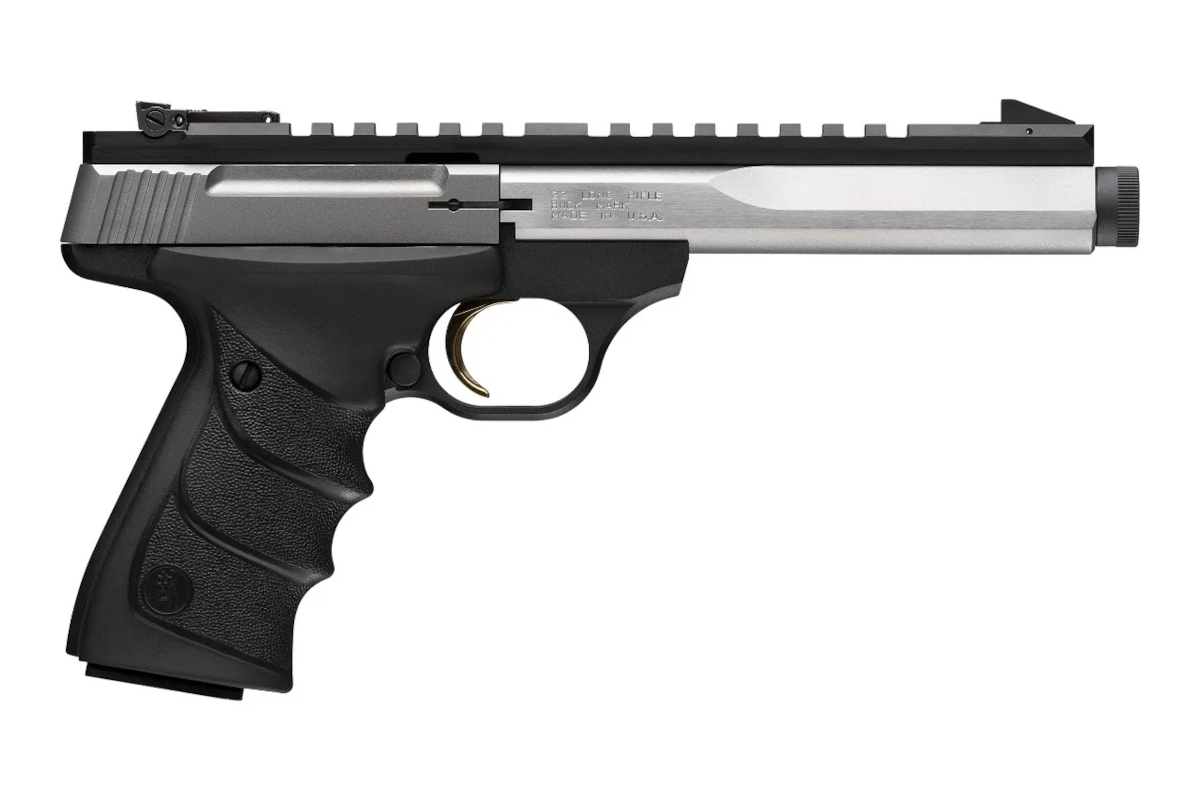 Pistolet Browning Buck Mark Contour  Stainless Steel Suppressor Ready kal. 22LR