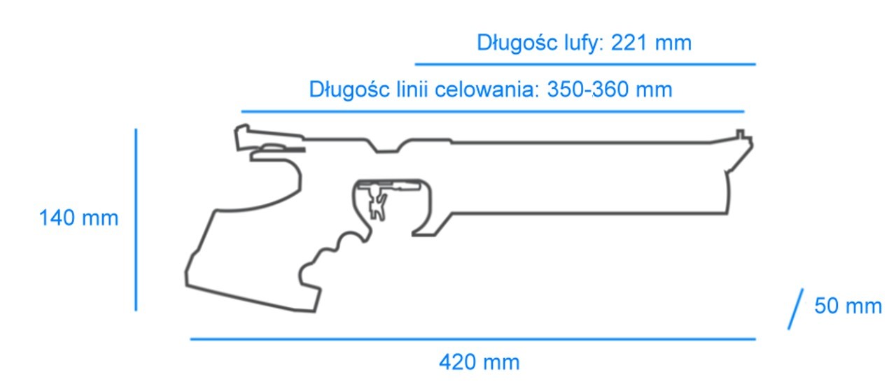 Pistolet wiatrówka Walther LP500 Expert