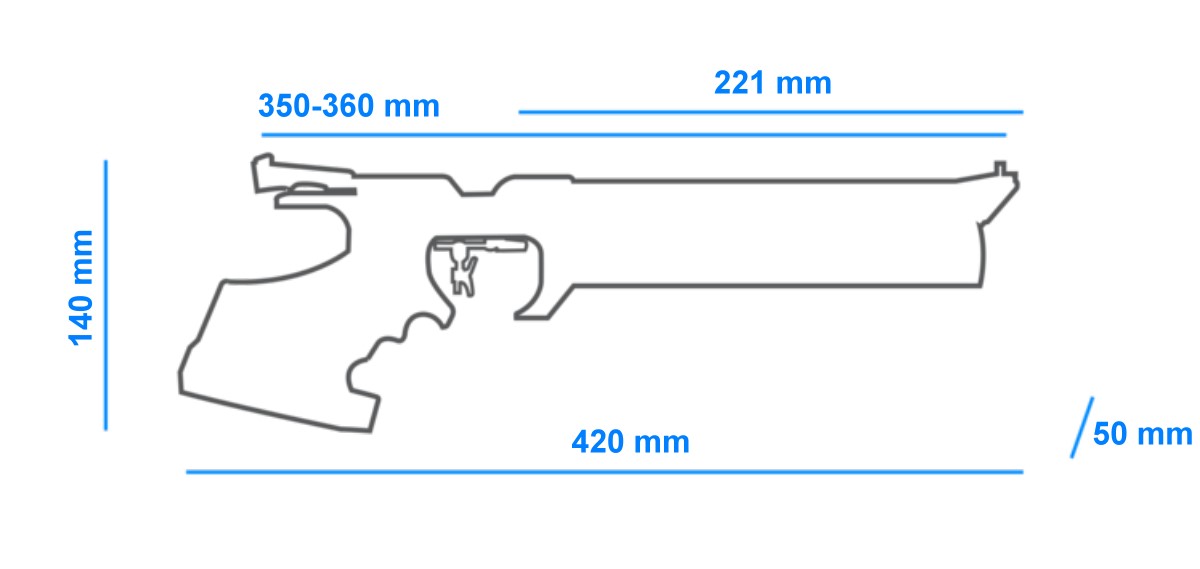 Pistolet pneumatyczny Walther LP500