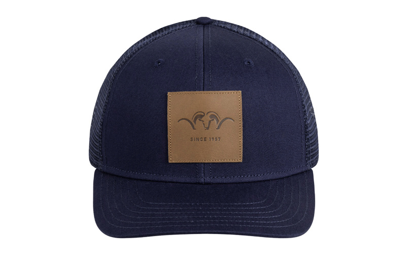 Czapka z daszkiem Blaser Leather Badge Cap Dark Blue