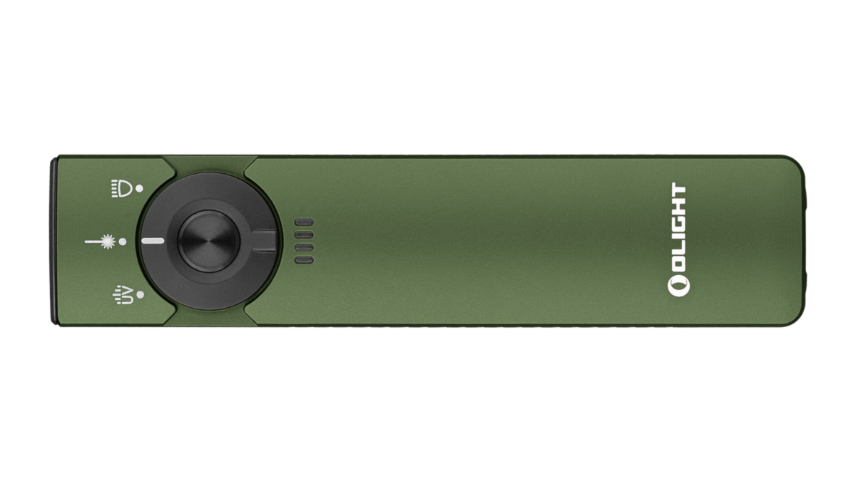 Latarka Olight ARKFELD PRO OD Green; z laserem; z lampą UV; 1300 lumenów