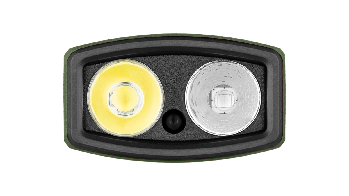 Latarka Olight ARKFELD PRO OD Green; z laserem; z lampą UV; 1300 lumenów