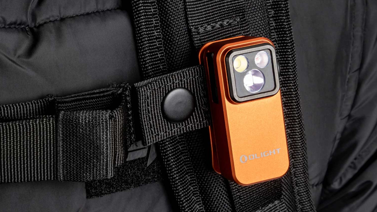 Latarka Olight Oclip Pro Orange; 500 lumenów