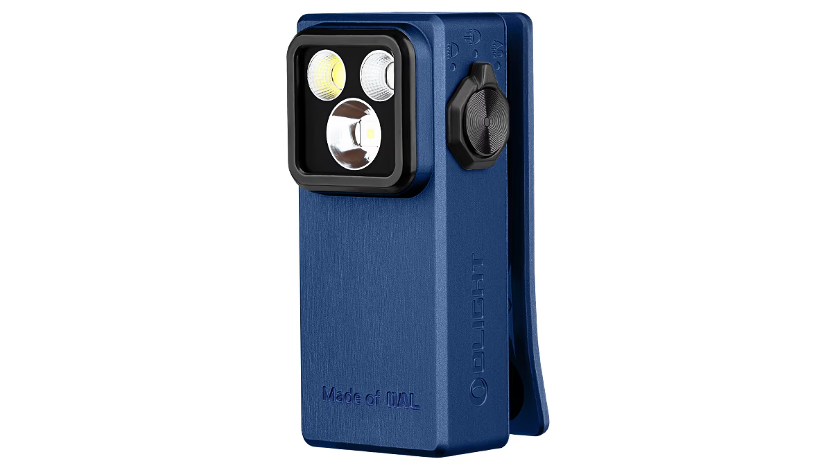Latarka Olight Oclip Ultra Navy Blue; 530 lumenów