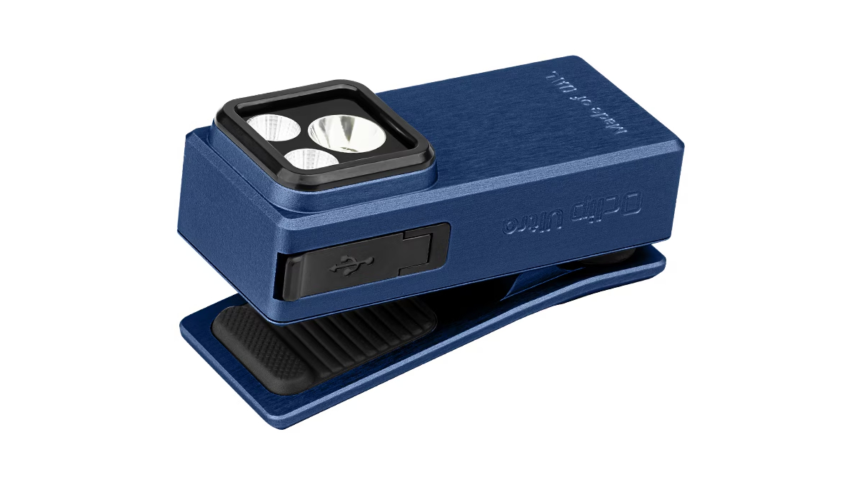 Latarka Olight Oclip Ultra Navy Blue; 530 lumenów