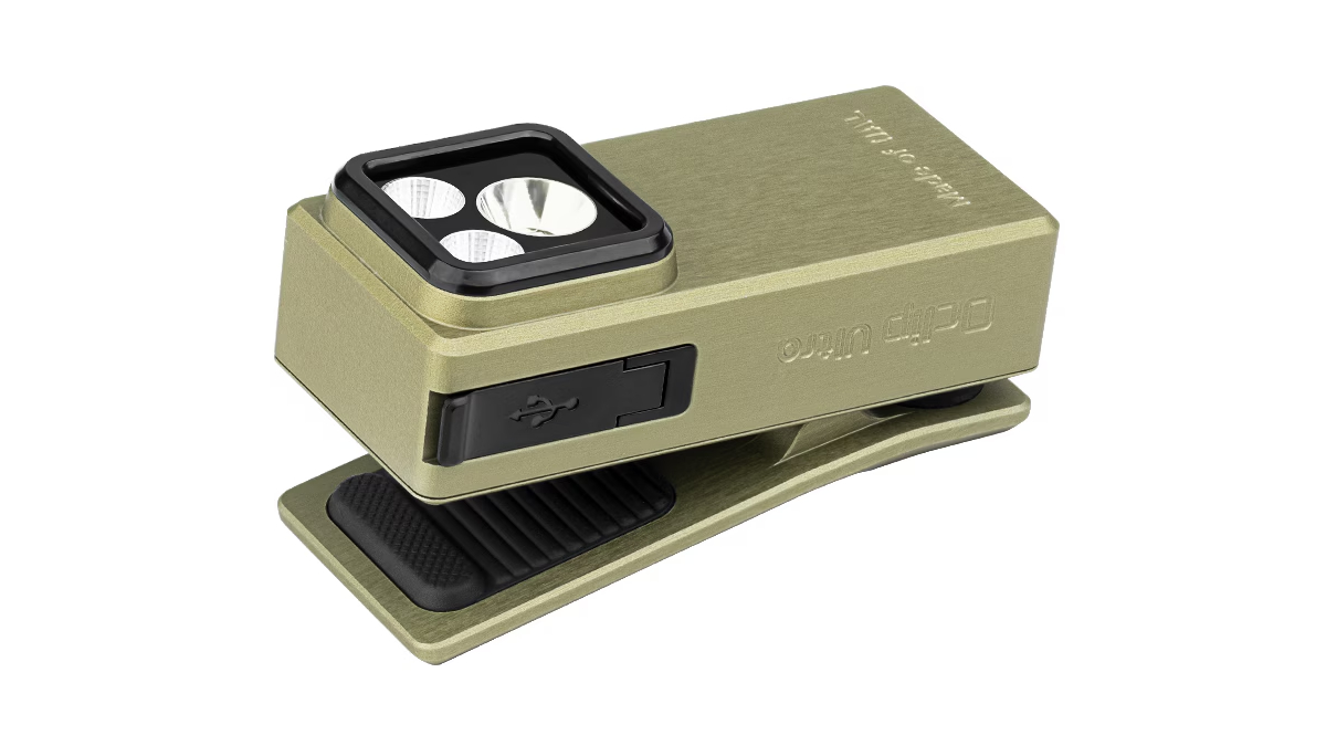 Latarka Olight Oclip Ultra Olive Green; 530 lumenów