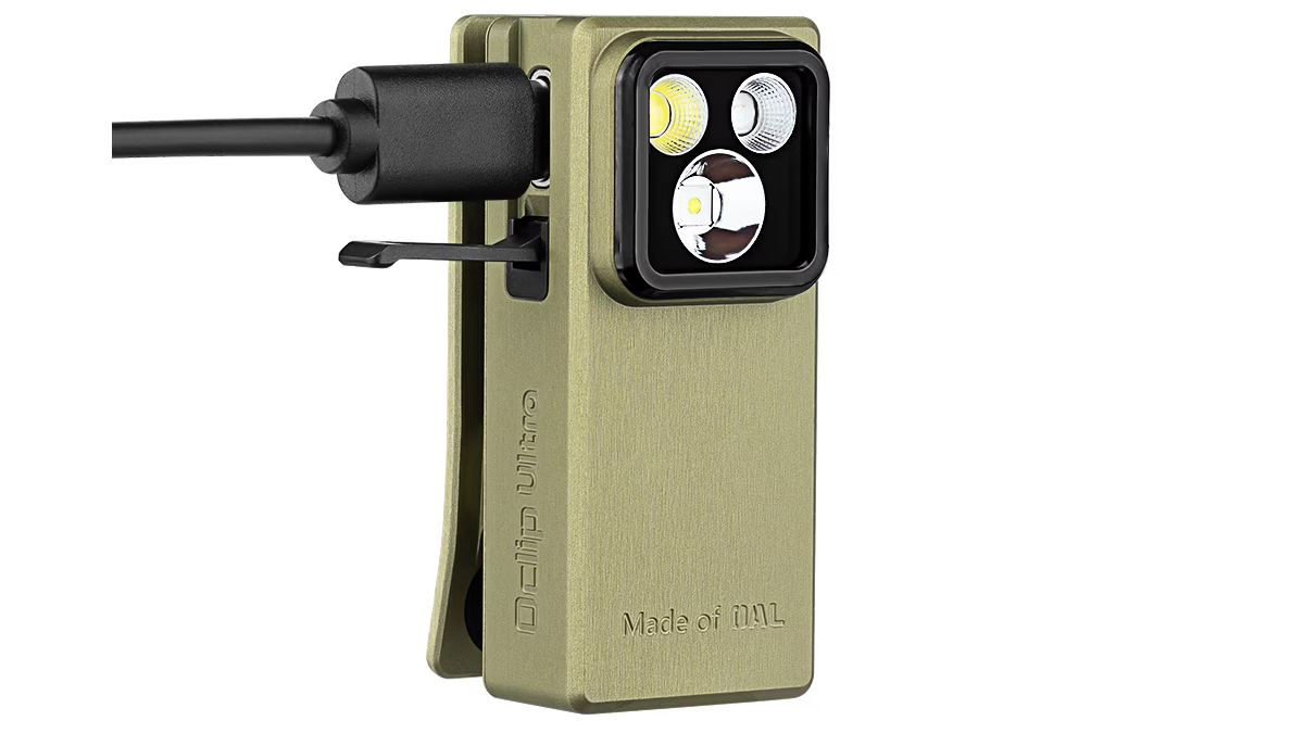 Latarka Olight Oclip Ultra Olive Green; 530 lumenów