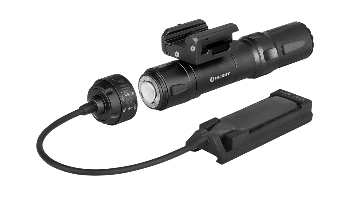 Latarka Olight ODIN z montażem; do karabinu; 2000 lumenów
