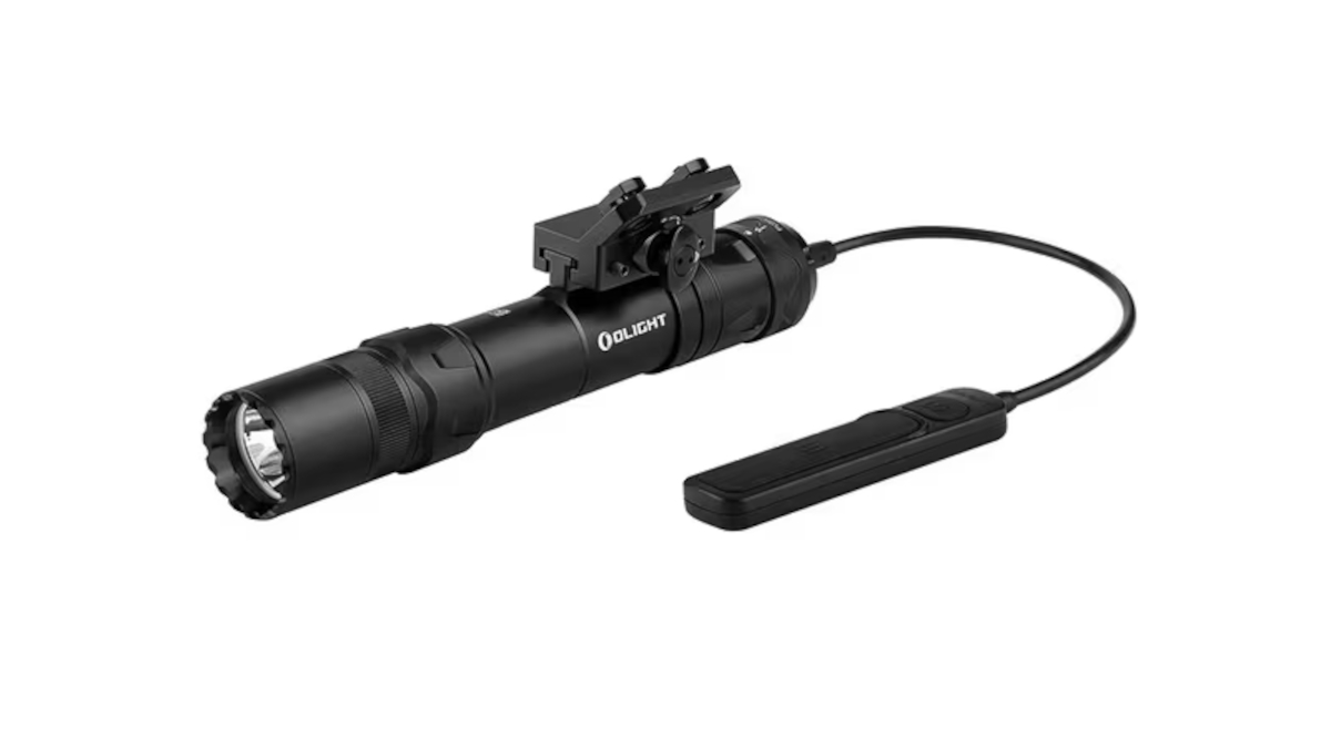 Latarka Olight ODIN GL M z montażem; do karabinu; 1500 lumenów; Green Laser