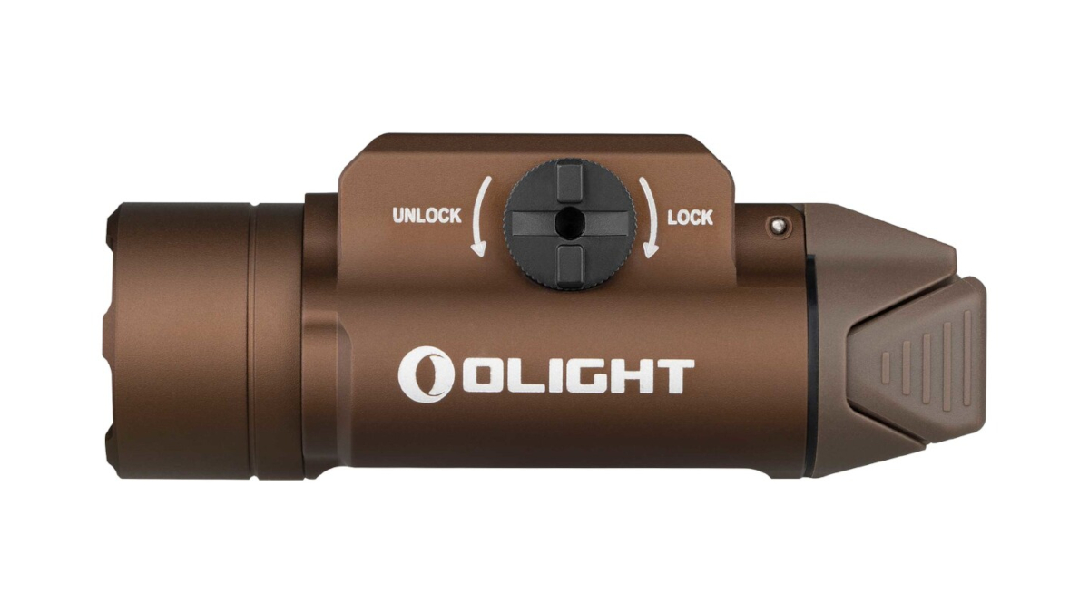 Latarka Olight PL-3S VALKYRIE Desert Tan; do pistoletu; 1000 lumenów