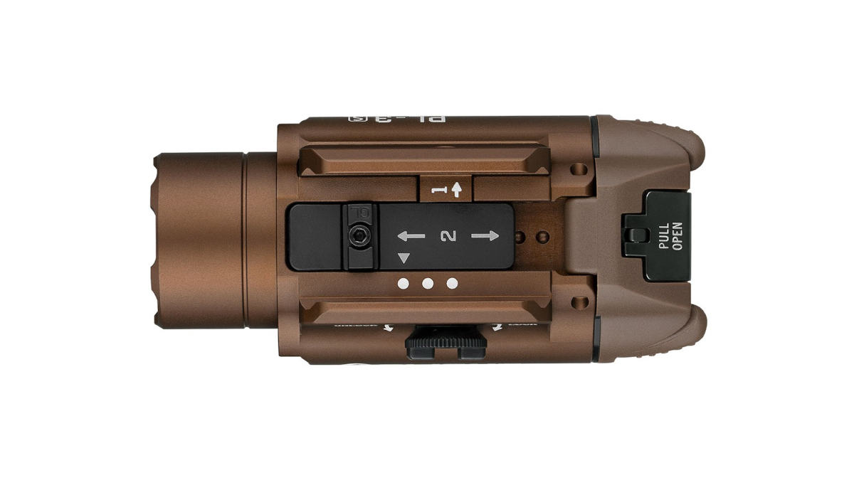 Latarka Olight PL-3S VALKYRIE Desert Tan; do pistoletu; 1000 lumenów