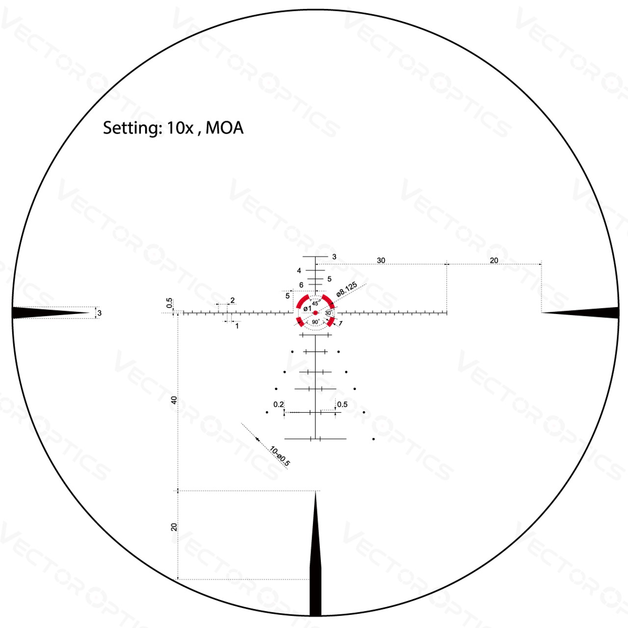 Luneta celownicza Vector Optics Constantine 1-10x24 SFP 30 mm