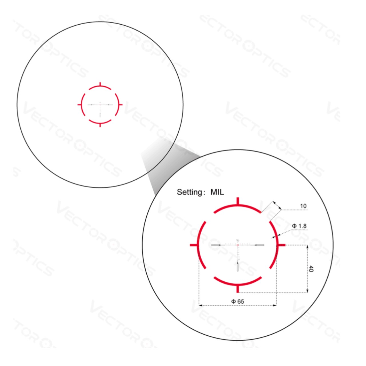 Luneta celownicza Vector Optics Continental 34mm 1-10x28 ED FFP VET-RAR