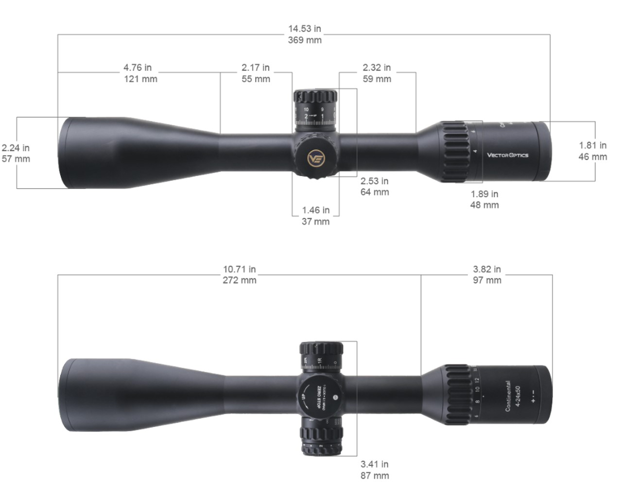 Luneta celownicza Vector Optics 30mm 4-24x50 SFP Tactical ARI