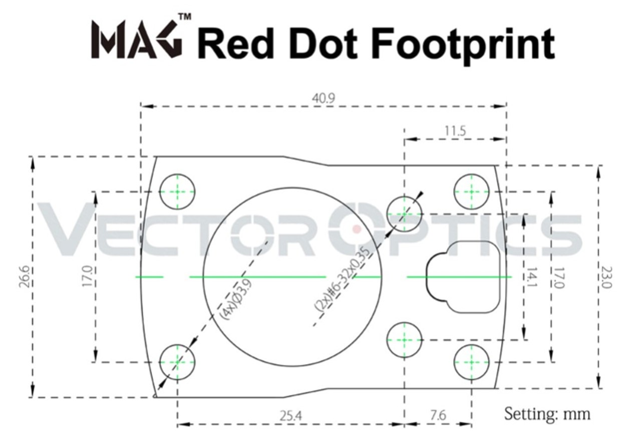 Kolimator Vector Optics Frenzy-S 1x17x24 MOS Multi Recticle