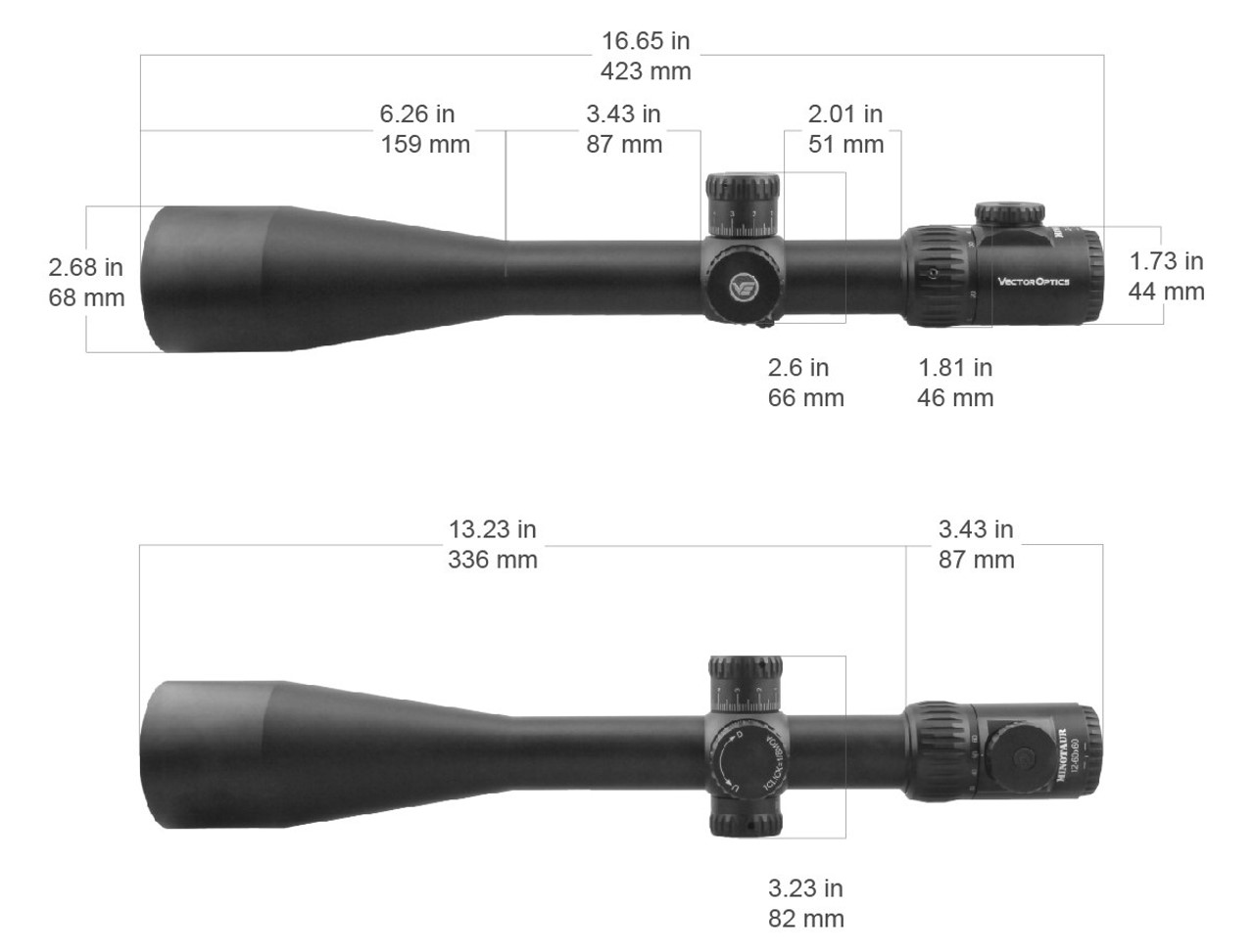 Luneta celownicza Vector Optics Minotaur 12-60x60 Gen II SFP