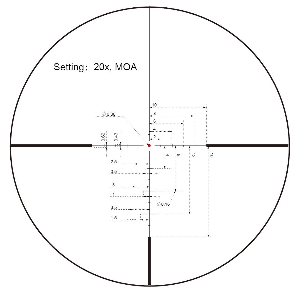 Vector Optics - luneta Continental 3-24x56 30mm SFP ED MOA