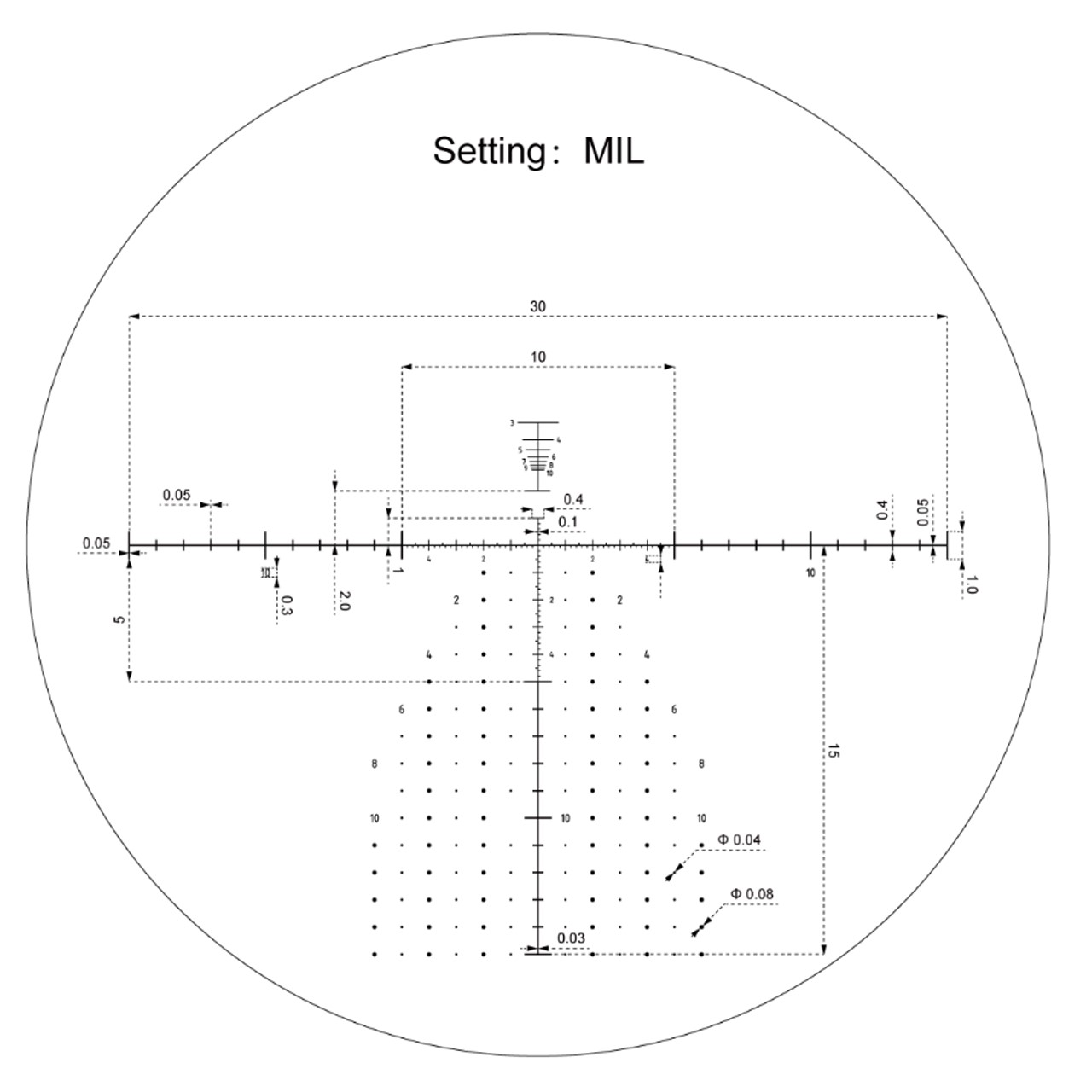 Luneta obserwacyjna Vector Optics Continental ED 20-60x80 z dalmierzem analogowym w MIL