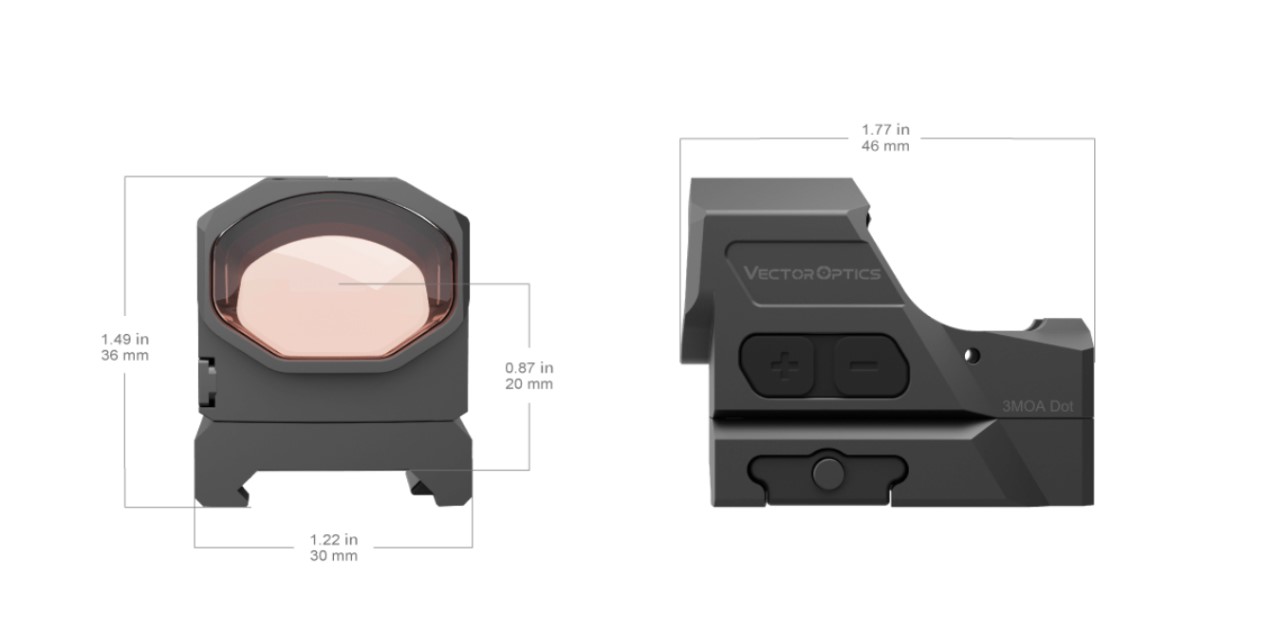 Kolimator Vector Optics Frenzy-X Gen II 1x19x28 3 MOA