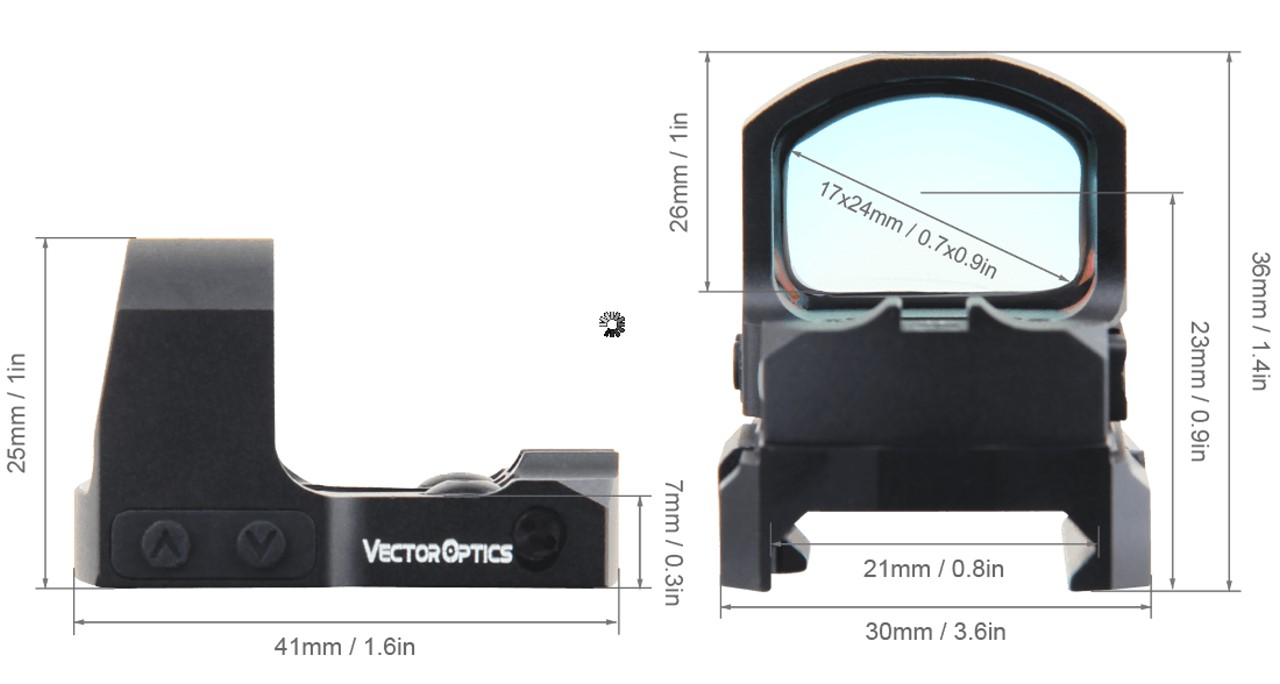 Kolimator Vector Optics Frenzy-S Battery Side Loading