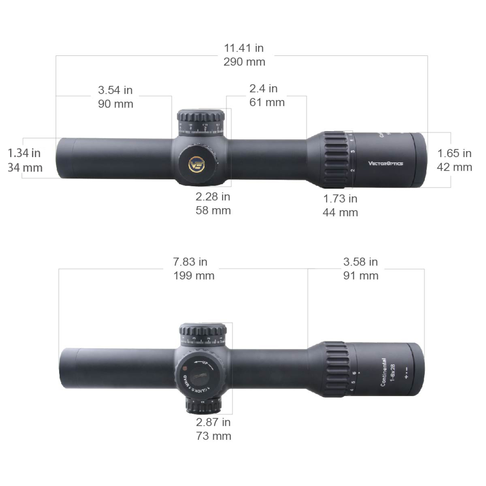 Vector Optics - luneta Continental 1-6x28 34mm FFP ED VCT-BNW