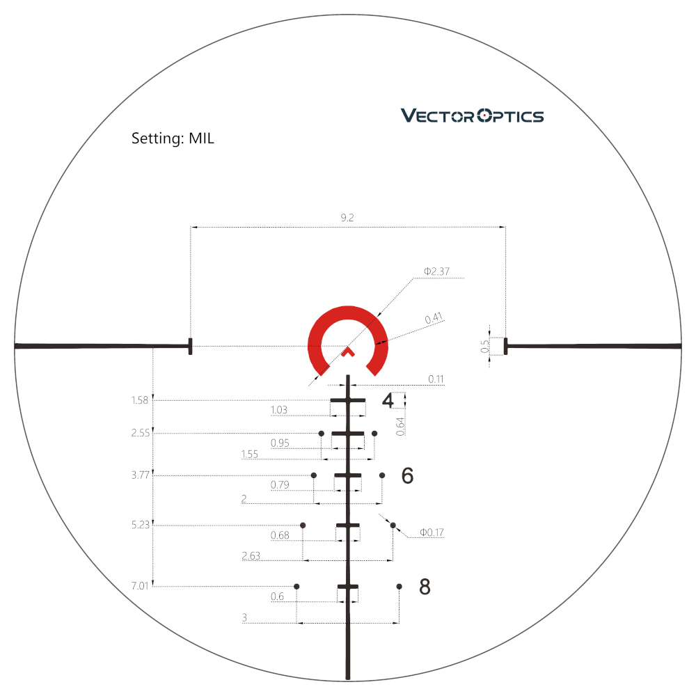 Vector Optics - luneta Continental 1-6x28 34mm FFP ED VCT-BNW