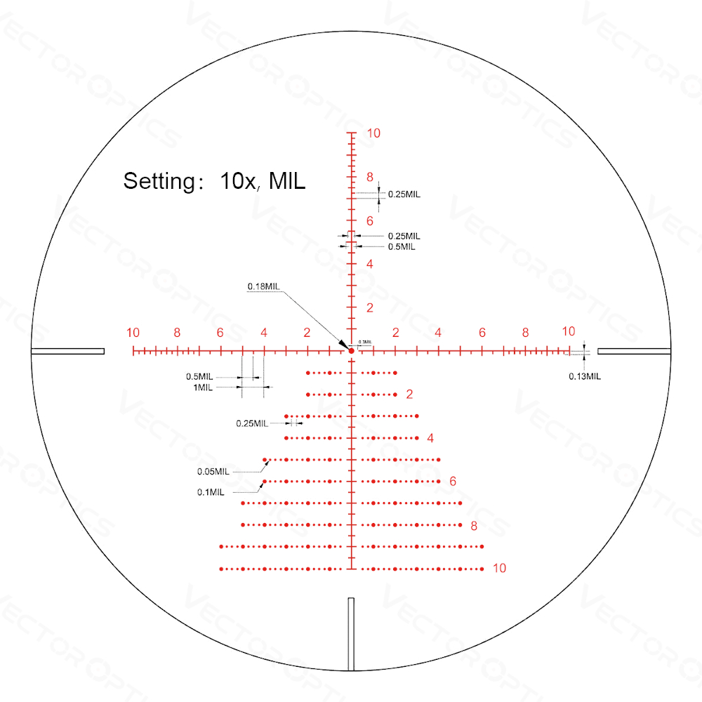 Vector Optics - luneta Continental 3-18x50 30mm SFP Tactical Lock VCT-10A MRAD