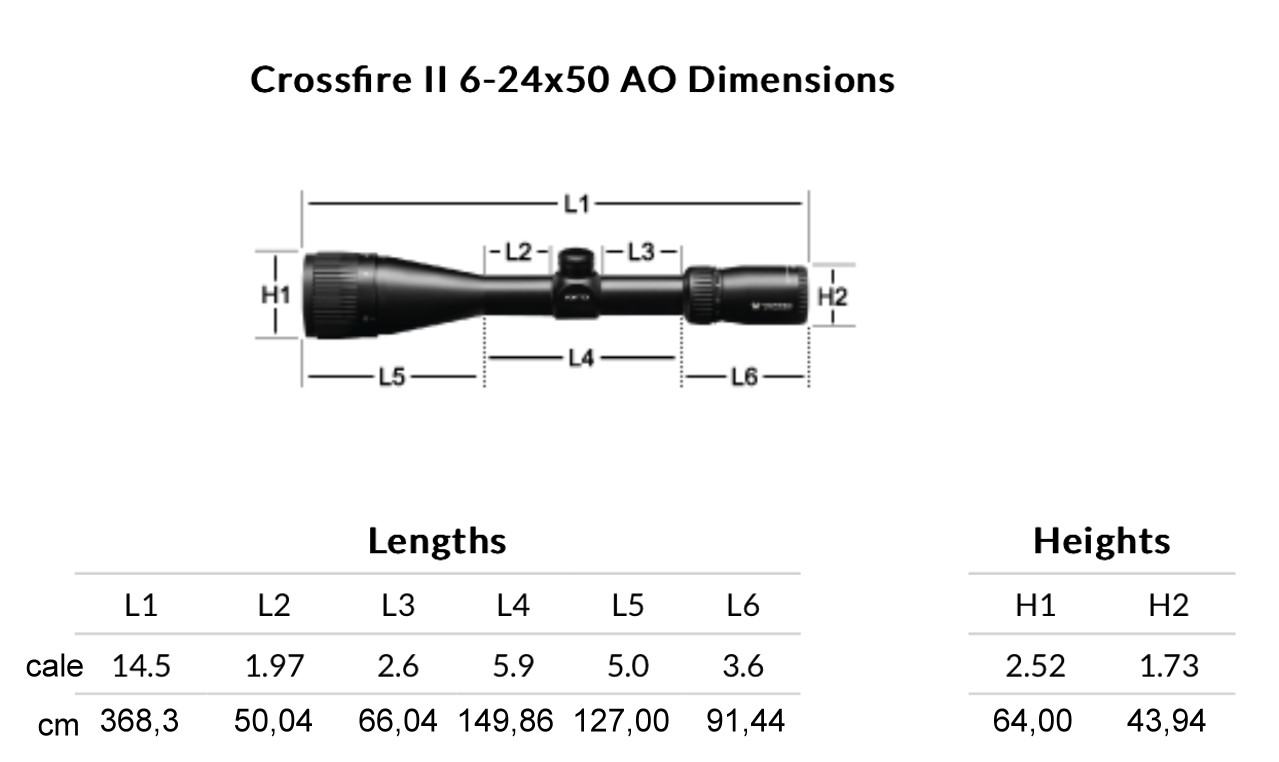 Luneta Vortex Crossfire II 6-24x50