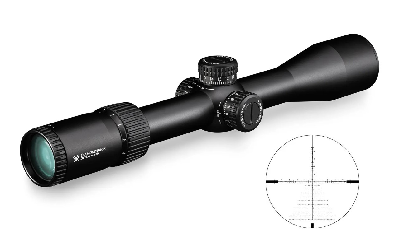 Luneta Vortex Diamondback Tactical 4-16x44 FFP 30mm AO EBR-2C MRAD