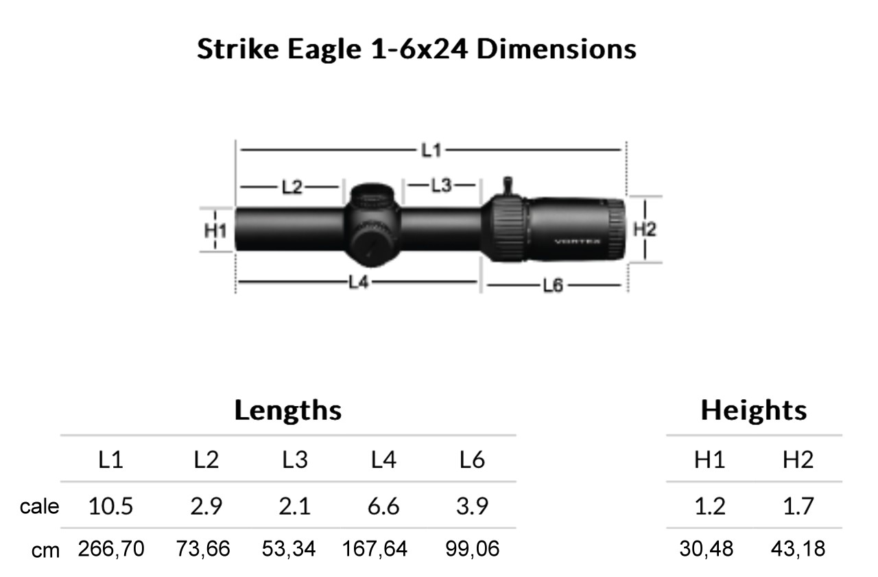 Luneta Vortex Strike Eagle 1-6x24 30mm AR-BDC3